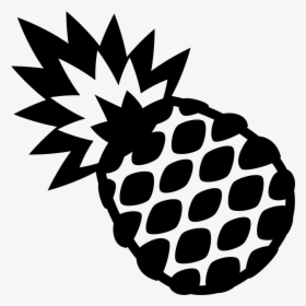 Emojione Bw 1f34d - Black Pineapple Emoji, HD Png Download, Transparent PNG