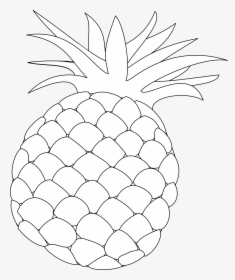 Pineapple Silhouette Png - Pine Apple Images Clipart Black And White, Transparent Png, Transparent PNG
