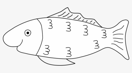 Line Art,head,angle - April Fools Day Fish, HD Png Download, Transparent PNG