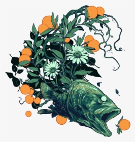 Image Of Orange Fish Hoodie - Fish Art, HD Png Download, Transparent PNG