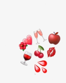 #red #emoji #reds #red S #wine #redwine #apple #cheery - Illustration, HD Png Download, Transparent PNG