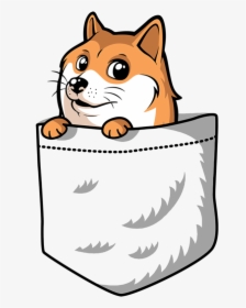 Pocket Doge T Shirt Doge Dog Meme Shirt White X Large - Pocket Doge, HD Png Download, Transparent PNG
