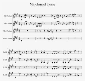 Mii Channel Theme Clarinet, HD Png Download, Transparent PNG
