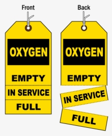 Oxygen Fill Tags - Nitrogen Cylinder Full Tag, HD Png Download, Transparent PNG