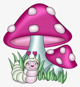 Mushrooms Clipart Cute Sun Cartoon - Clipart Mushroom, HD Png Download, Transparent PNG