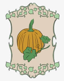 Gerald G Pumpkin In Border 555px - Carrots Garden Sign Clip Art, HD Png Download, Transparent PNG