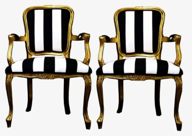 Black And White French Chairs, HD Png Download, Transparent PNG