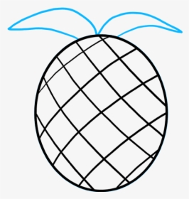 How To Draw Pineapple - Pineapple Drawing, HD Png Download, Transparent PNG
