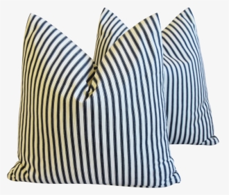 French Black & White Striped Ticking Feather/down Pillows, HD Png Download, Transparent PNG