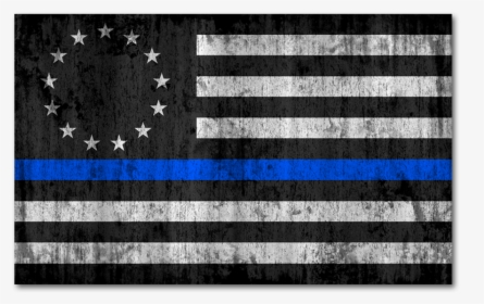 Betsy Ross Flag Thin Blue Line, HD Png Download, Transparent PNG