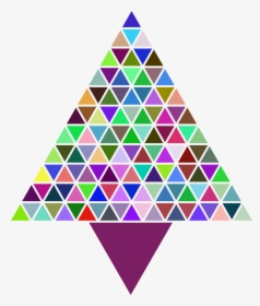Prismatic Abstract Triangular Christmas Tree Clip Arts - Christmas Day, HD Png Download, Transparent PNG