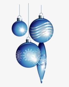 Boules De Noël Bleues Png - Blue Christmas Balls Png, Transparent Png, Transparent PNG