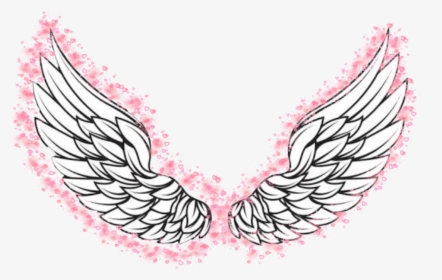 Angelwings Angel Pink Pinkwings Love Heaven Halo Stars - Pair Of Wings Png, Transparent Png, Transparent PNG