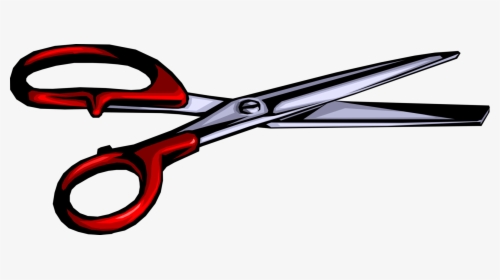 Vector Illustration Of Scissors Hand-operated Shearing - Scissors, HD Png Download, Transparent PNG