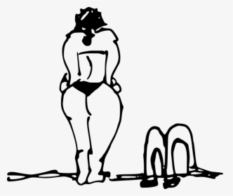 Diving Woman - Ausmalbilder Nackte Frau, HD Png Download, Transparent PNG