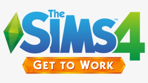 The Sims 4 Logo Transparent - Sims 4 Get To Work Logo, HD Png Download, Transparent PNG