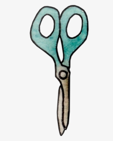 Scissors Commodity Watercolor Painting Clip Art - Watercolor Scissors Png, Transparent Png, Transparent PNG