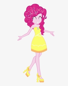 Pinkie Pie In A Yellow Party Dress - Equestria Girl Pinkie Pie Dress, HD Png Download, Transparent PNG