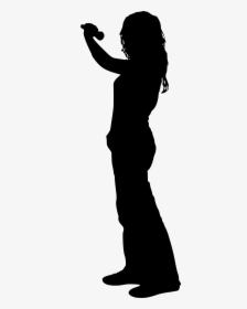 Rock Band At Getdrawings Com Free For - Female Singer Silhouette Png, Transparent Png, Transparent PNG
