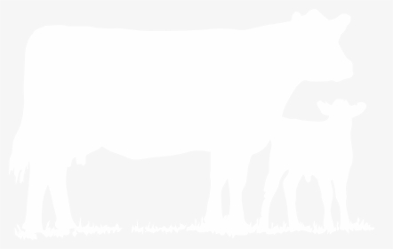 Briarose Farm - White Bovine Silhouette Png, Transparent Png, Transparent PNG
