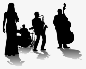 #ftestickers #band #concert #silhouette #blackandwhite - Vector Jazz Band Silhouette, HD Png Download, Transparent PNG