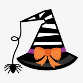 Witch Hat Clipart - Silhouette Witch Hat Clipart, HD Png Download, Transparent PNG