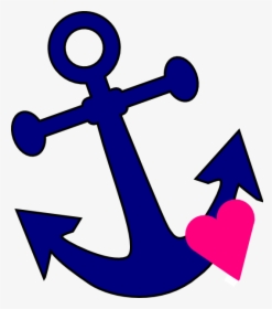 Anchor With Heart Clipart, HD Png Download, Transparent PNG