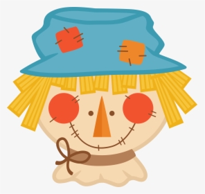 Scarecrow Clipart Cricut - Cute Scarecrow Face Clip Art, HD Png Download, Transparent PNG
