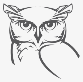 Transparent Wise Owl Clipart Black And White - White Owl Png Cartoon, Png Download, Transparent PNG