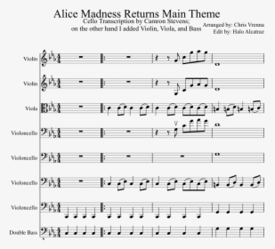 Alice Madness Returns Music Sheet, HD Png Download, Transparent PNG