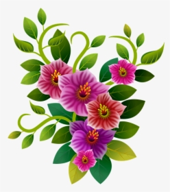Flowers, Floral, Illustration, Flowery, Bouquet, Branch, HD Png Download, Transparent PNG