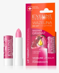 Eveline Lip Therapy Vaseline Lip Balm Juicy Pomegranate, HD Png Download, Transparent PNG