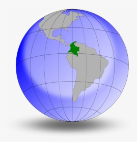 Colombia En El Globo - Colombia On The Globe Gif, HD Png Download, Transparent PNG
