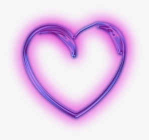 Transparent Light Pink Heart Png - Heart Neon Logo Png, Png Download, Transparent PNG