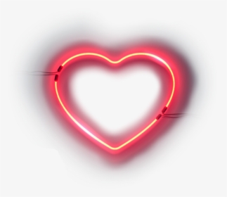 #neon #heart #neonheart #red #redheart #redneon #redneonheart - Transparent Neon Heart Png, Png Download, Transparent PNG