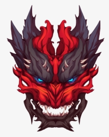 #mask #demon #monster #horns #dragon - Illustration, HD Png Download, Transparent PNG