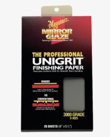Meguiar S Unigrit Finishing Paper Grits 1000 -3000, - Packaging And Labeling, HD Png Download, Transparent PNG