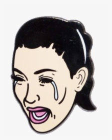 Kim Crying Face Outline, HD Png Download, Transparent PNG