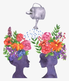 Women Bloom Together Floral Watercolor Print - Bouquet, HD Png Download, Transparent PNG