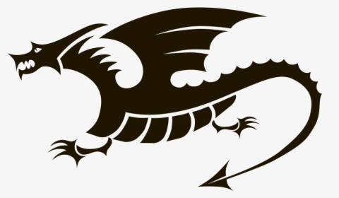 Euclidean Vector Chinese Dragon Silhouette - 飞 龍 剪影, HD Png Download, Transparent PNG