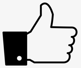 Facebook Like Button Facebook Like Button Computer - Like Facebook Black And White, HD Png Download, Transparent PNG