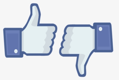 Like Dislike Png - Facebook Thumbs Up And Down, Transparent Png, Transparent PNG