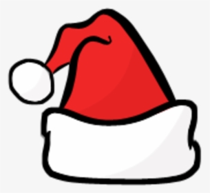Santa Hat Clipart Black And White - Christmas Clipart, HD Png Download, Transparent PNG