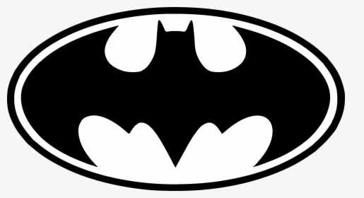 Batman Batgirl Clip Art Vector Graphics Portable Network - Batman Logo Clipart Black And White, HD Png Download, Transparent PNG