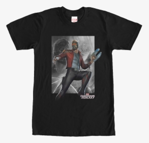 Marvel Comics Star Lord Guardians Of The Galaxy T Shirt - Star-lord, HD Png Download, Transparent PNG