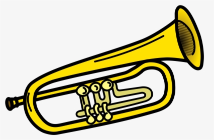 Transparent Trumpets Png - Trumpet Black And White Clipart, Png Download, Transparent PNG