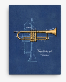 Trumpet Solo Wall Art Canvas  								data-caption - Trumpet T Shirt Design, HD Png Download, Transparent PNG