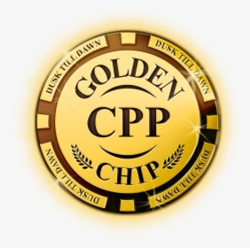 Golden Chip Poker Png, Transparent Png, Transparent PNG