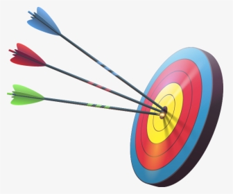 Transparent Target With Arrow Clipart - Archery Png, Png Download, Transparent PNG