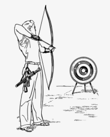 Archer, Archery, Arrow, Bow, Shooting, Sport - Bow And Arrow, HD Png Download, Transparent PNG